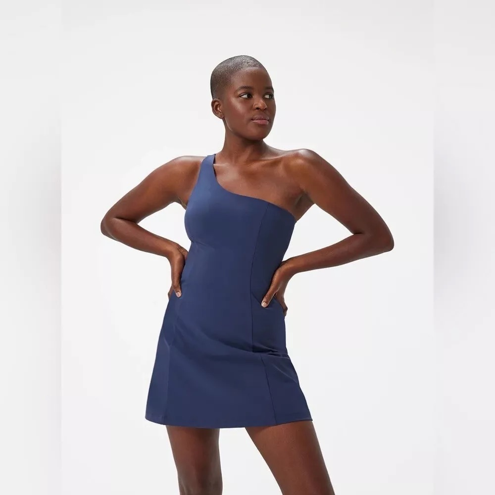 Outdoor Voices one shoulder dress